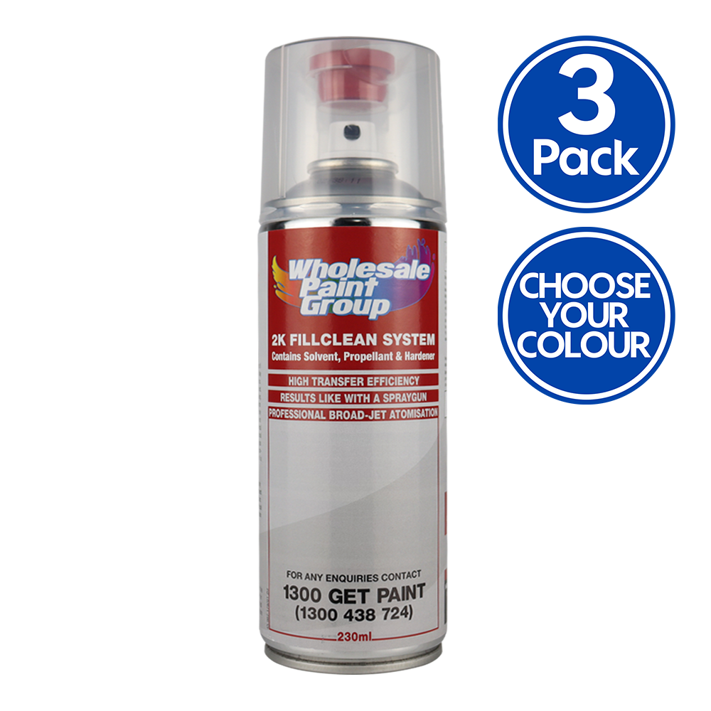 SPRAYMAX 2K Touch Up Spray Paint 400ml All Solid Car Automotive Paint Colours x 3 Pack