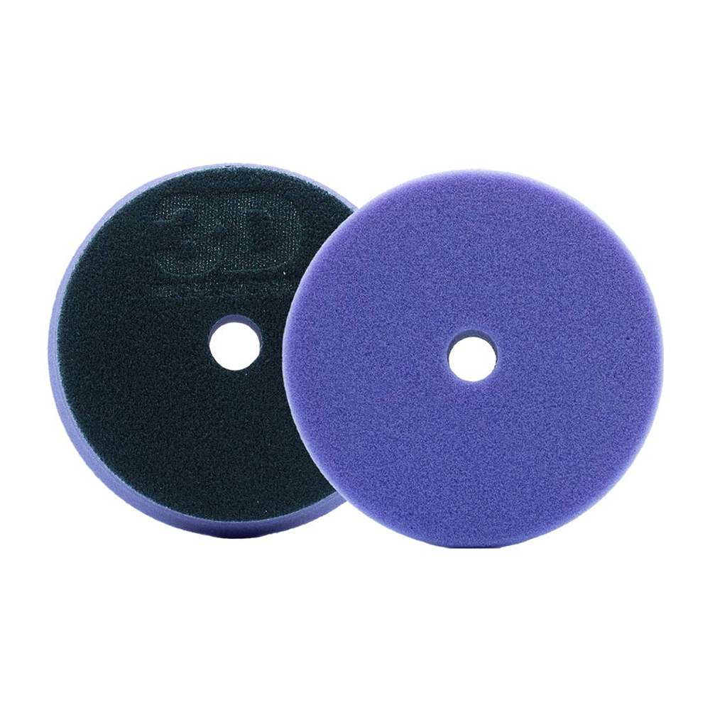 3D Light Purple Foam Polishing Pad 5.5" Hook & Loop Polish Rotary Orbital