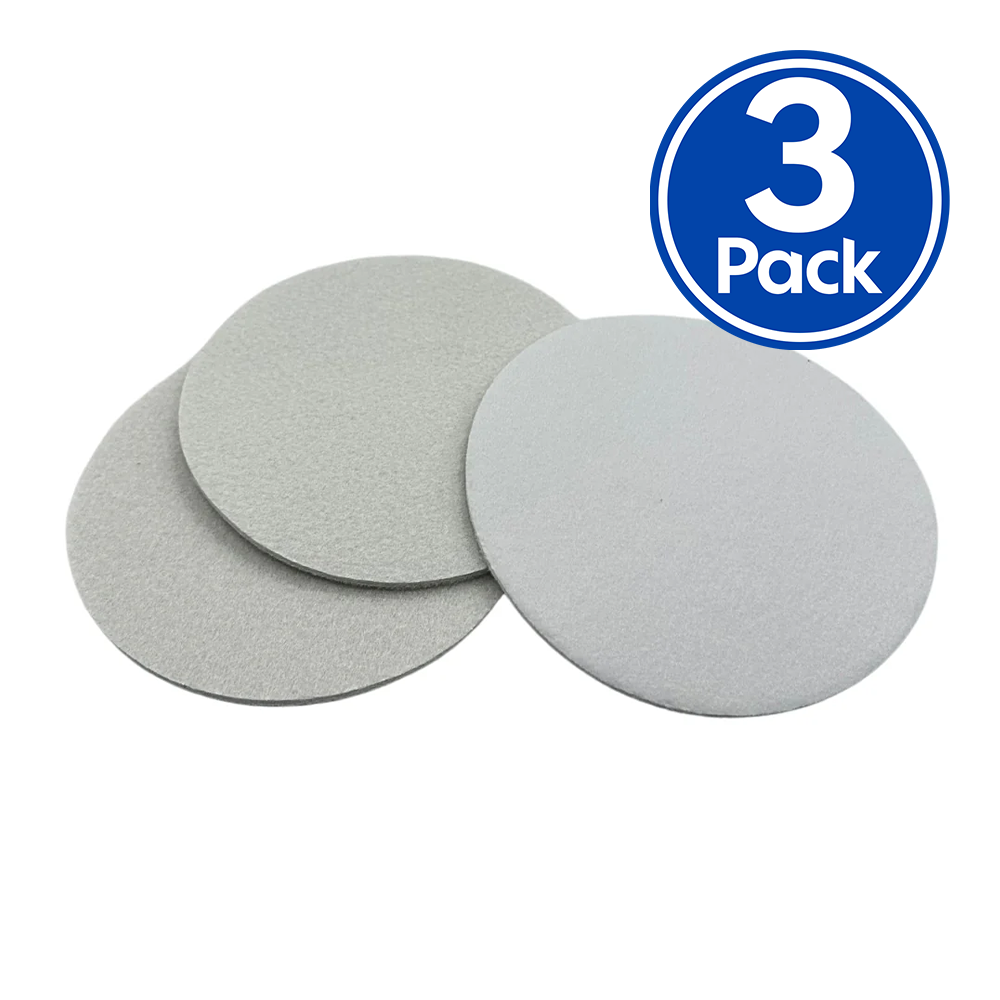 3D Glass Polishing Pad 6" x 3 Pack Hook & Loop Buffing Rotary Orbital