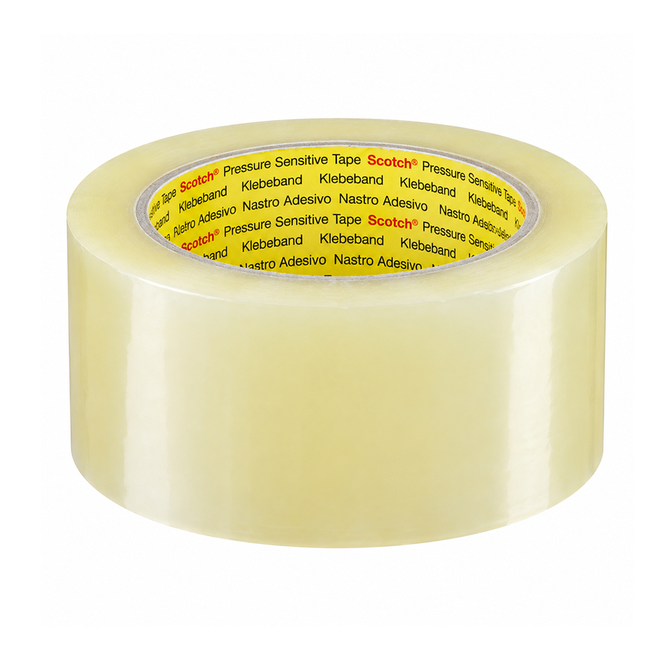3M 370 Transparent Packaging Tape 48mm x 75m 12 Pack