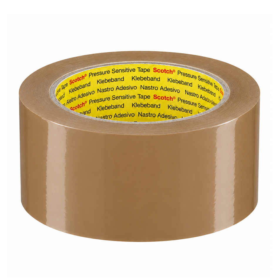 3M 370 Brown Packaging Tape 48mm x 75m 3 Pack