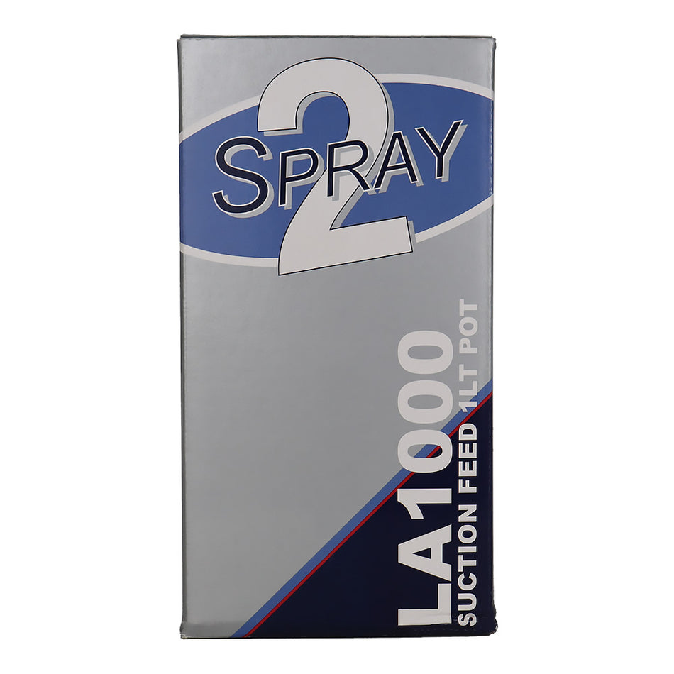 2SPRAY 1L Aluminium Suction Pot 3/8 Inch Paint Pressure Pot