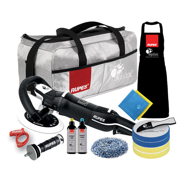 RUPES Bigfoot LH19E/DLX Rotary Polisher Deluxe Kit 125mm 1200W