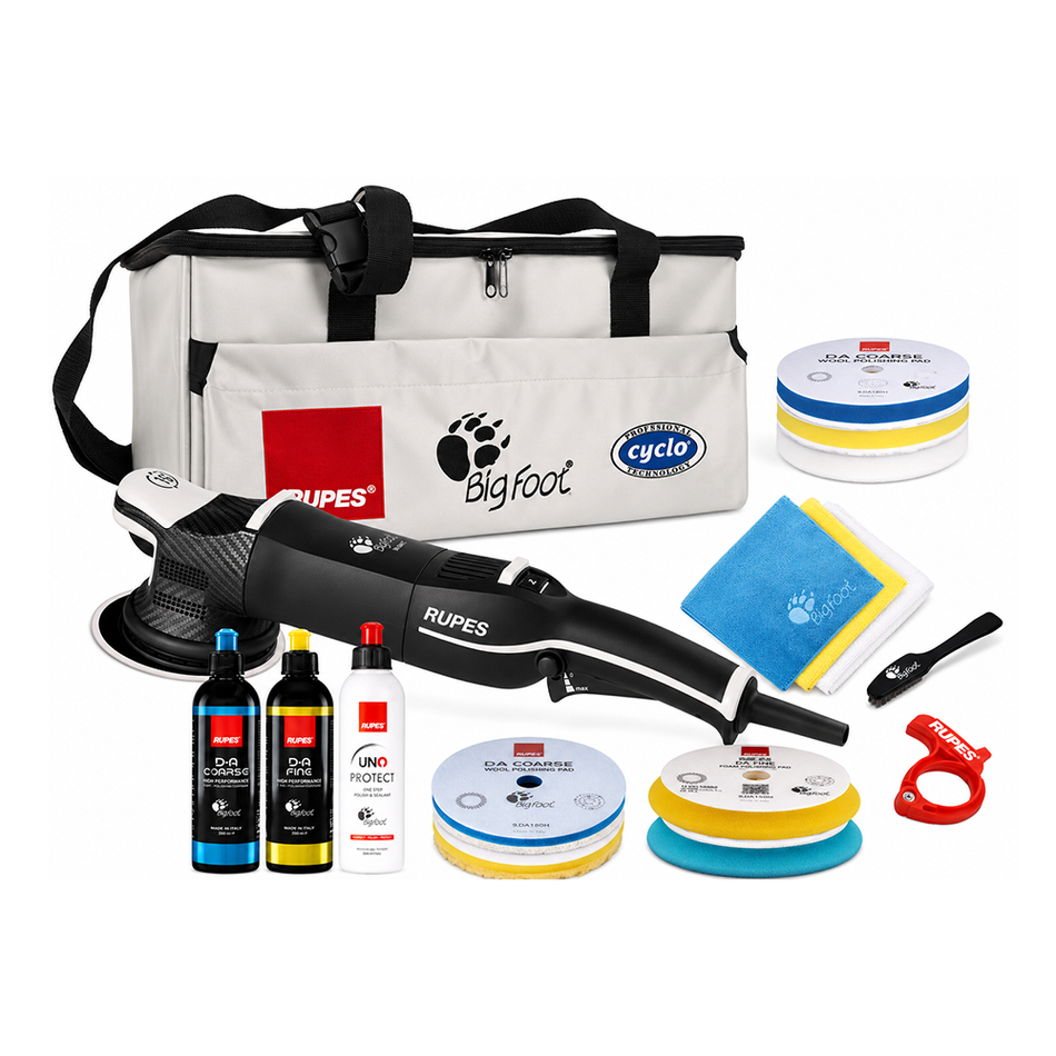 RUPES BigFoot Mark V 15mm Random Orbital Polisher Deluxe Kit
