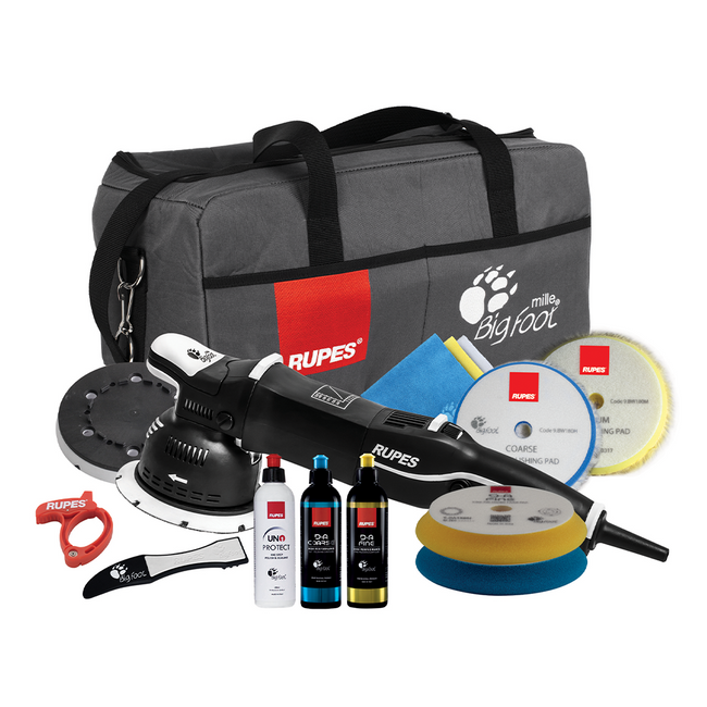 RUPES Bigfoot LK900E/LUX Dual Action Polisher Deluxe Complete Kit