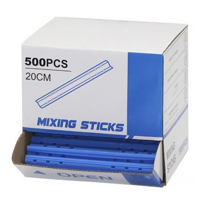 Professional Automotive Blue Plastic Paint Mixing Sticks x 500 Pack Stirring Paddles