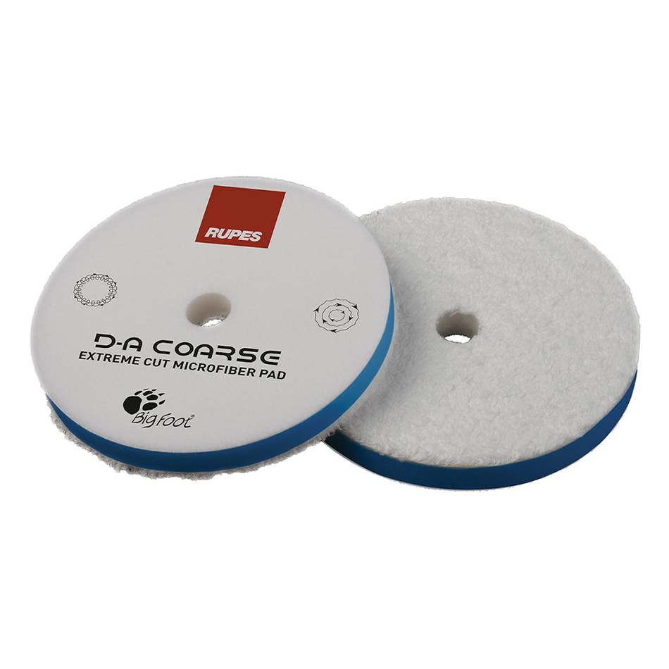 RUPES Bigfoot DA Extreme Cut Microfibre Compound Pad Coarse Blue 130mm
