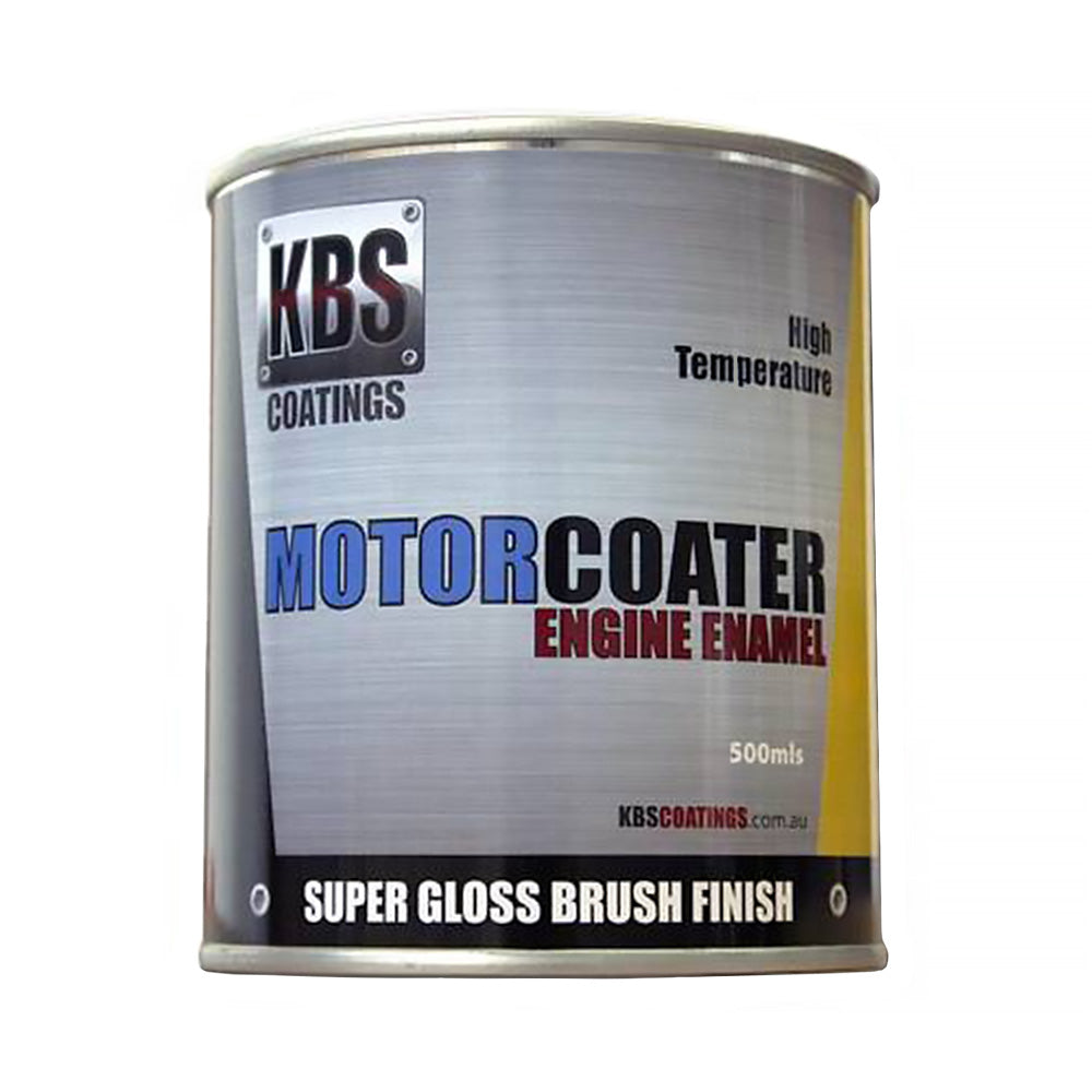 KBS Motor Coater High Temperature Engine Enamel 500ml Tin Pontiac Metallic Blue