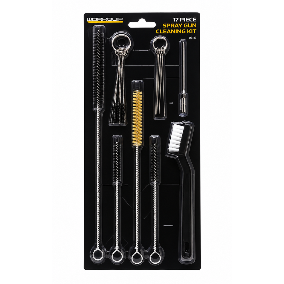 WORKQUIP 17 Piece Spray Gun Cleaning Kit with Brushes & Cleaning Tools