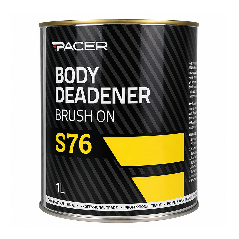 PACER S76 Body Deadener Brush On 1L Sound Dampening Automotive Coating