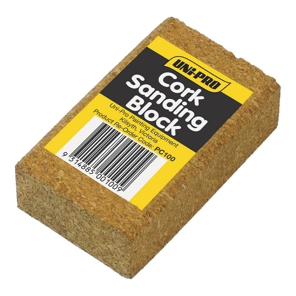 UNI-PRO Cork Sanding Block 100mm x 55mm x 30mm