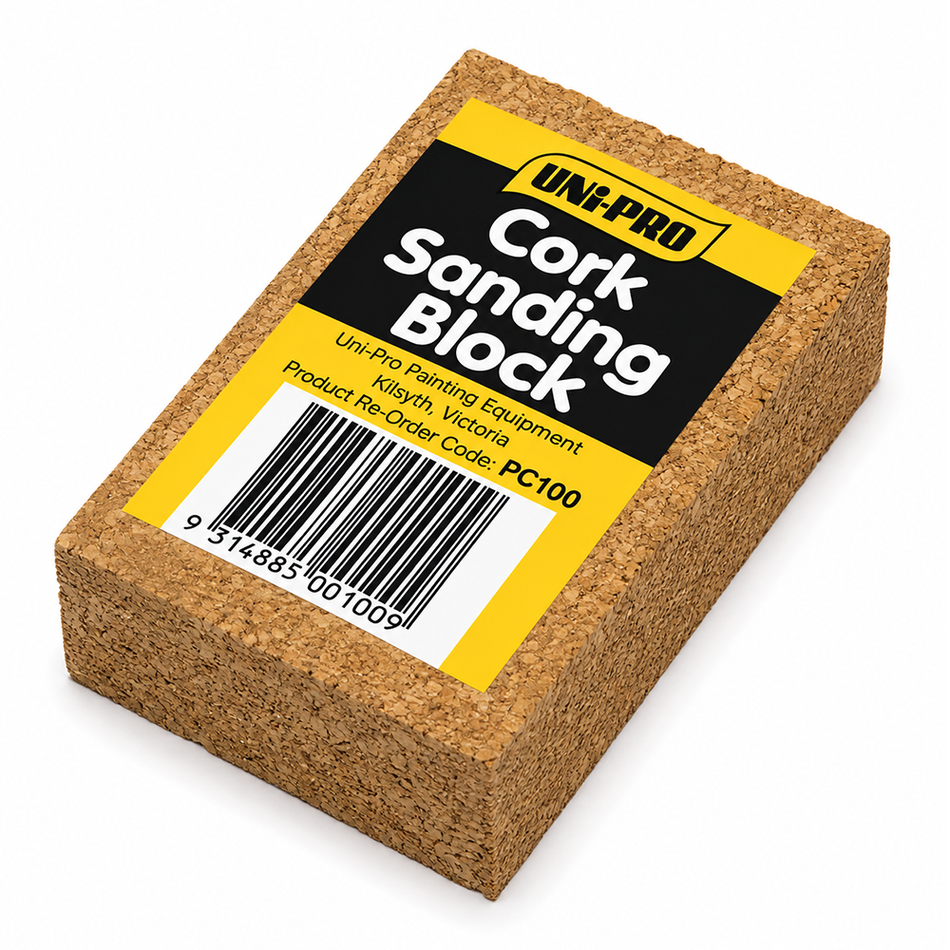 UNi-PRO Cork Sanding Block 100mm x 55mm x 30mm