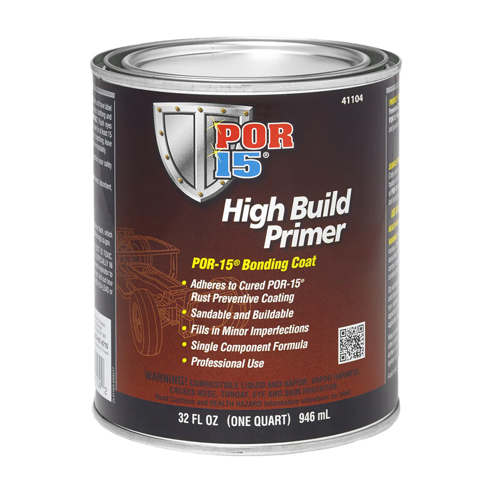 POR15 41104 High Build Primer 946ml Grey 1K Sandable Sealer