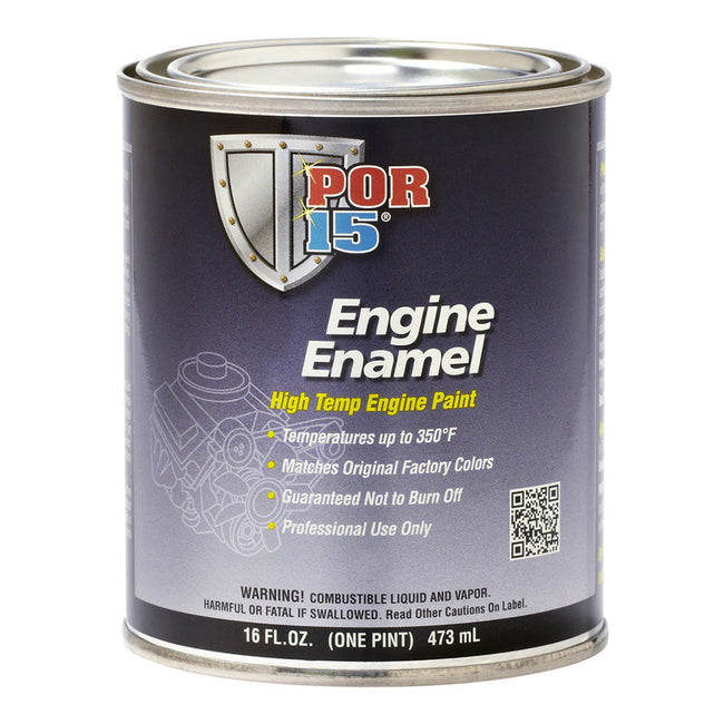 POR15 Engine Enamel 473ml Classic Ford Red High Temperature Engine Paint