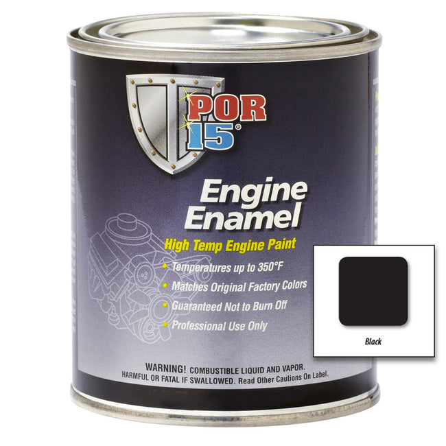 POR15 Engine Enamel 946ml Black High Temperature Engine Paint