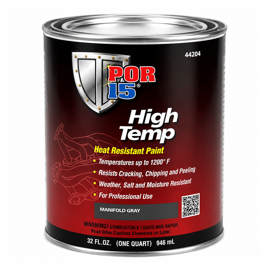 POR15 High Temp Manifold Gray 946ml Heat Resistant Paint 648°C