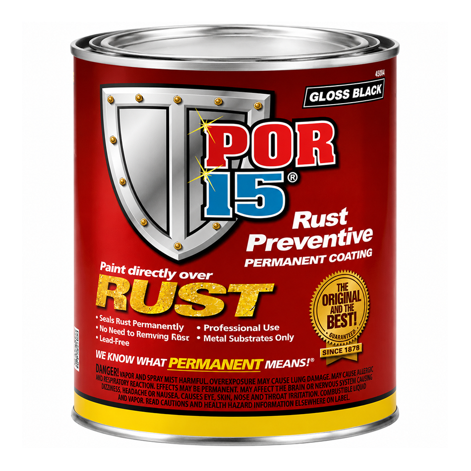 POR-15 Gloss Black Rust Preventive Coating 473ml