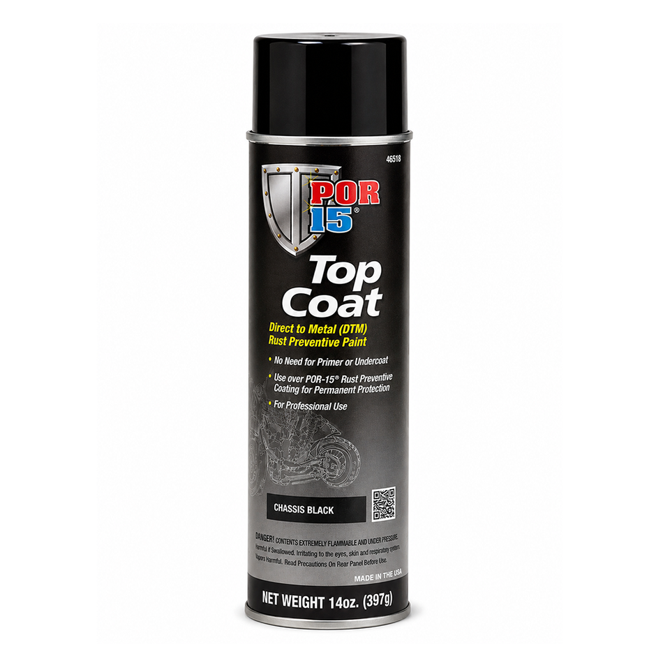 POR-15 Top Coat Chassis Black Aerosol 425g