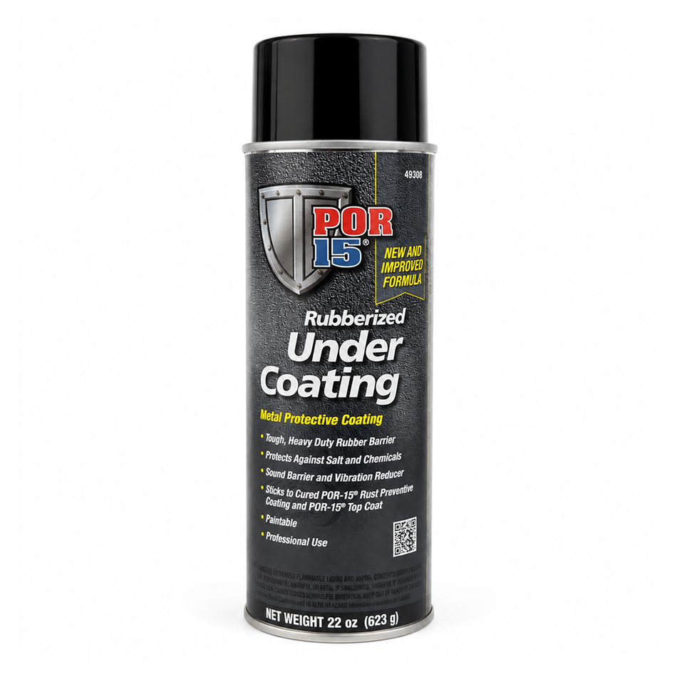 POR-15 Rubberized Under Coating Aerosol 623g Black Protective Coating