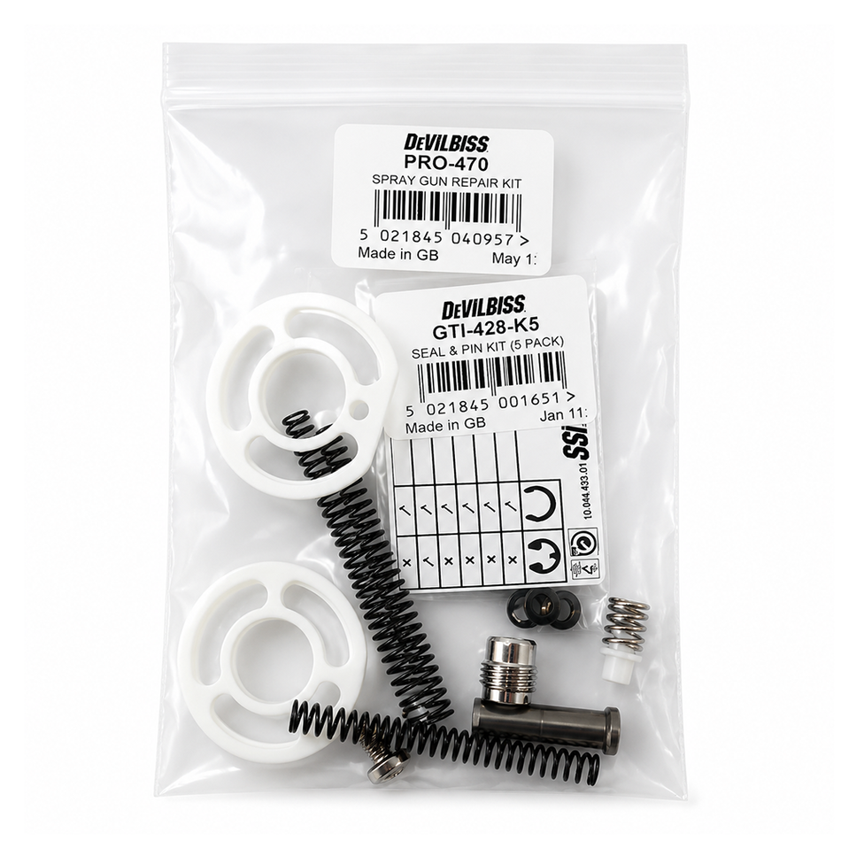 DEVILBISS GTI Pro Lite Spray Gun Repair Kit PRO-470