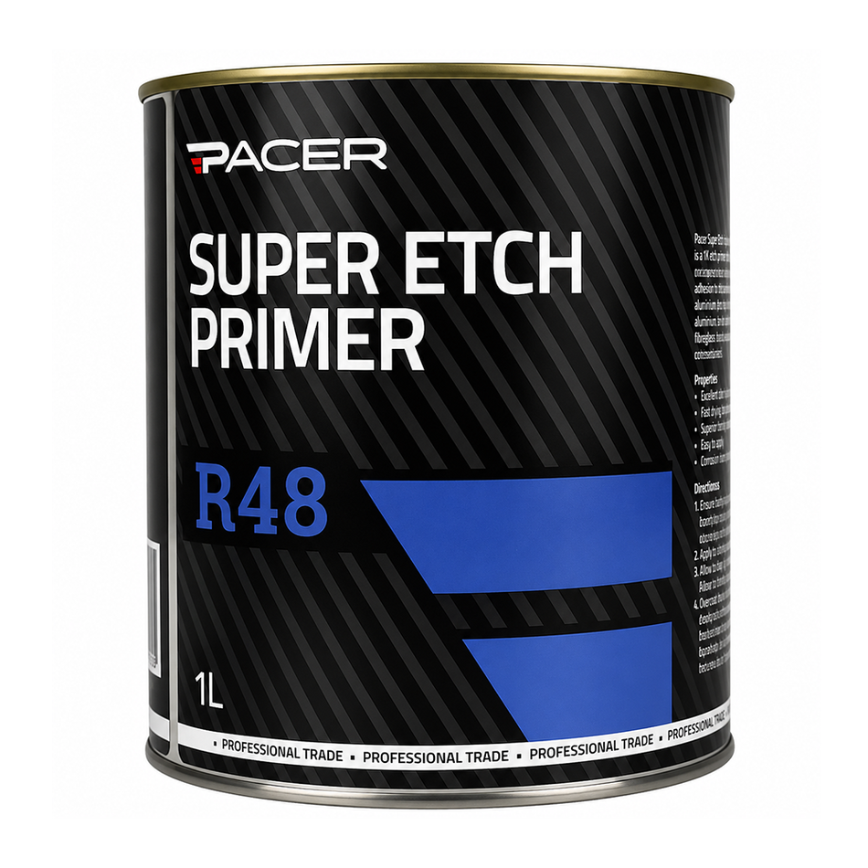 PACER R48 Super Etch Grey Primer 1L Grey Anti-Corrosion Automotive Primer