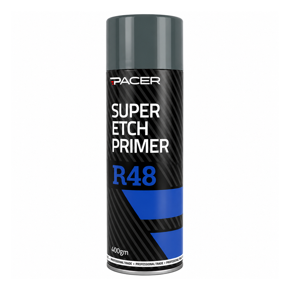 PACER R48 Super Etch Primer Grey 400gm Aerosol Metal Surface Adhesion