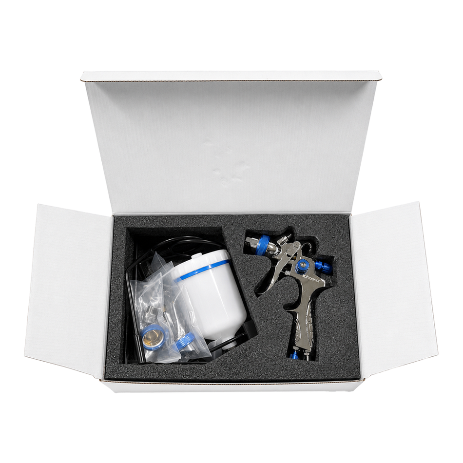 PHOENIX Spray Gun Kit Triple Setup 1.4mm 1.8mm 2.5mm with Gun Stand