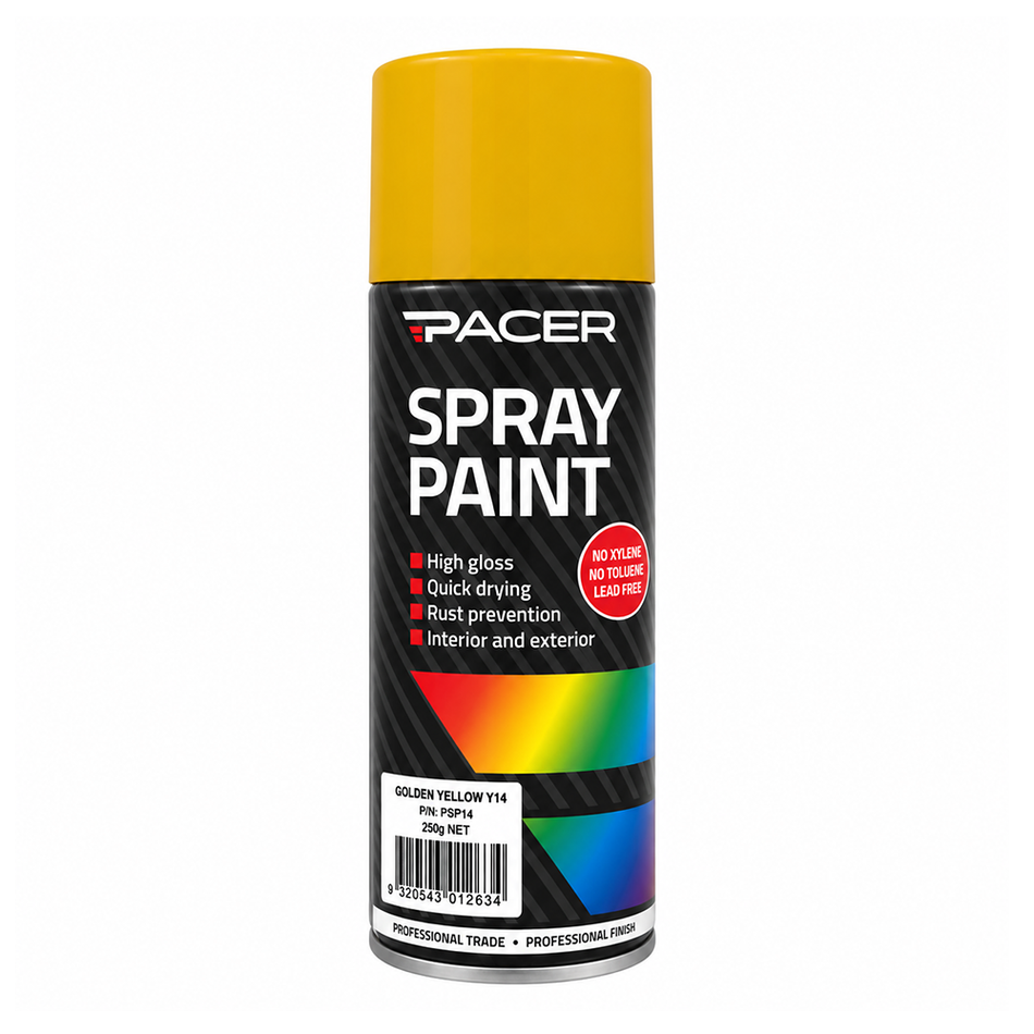 PACER Golden Yellow Y14 Enamel Spray Paint 250g
