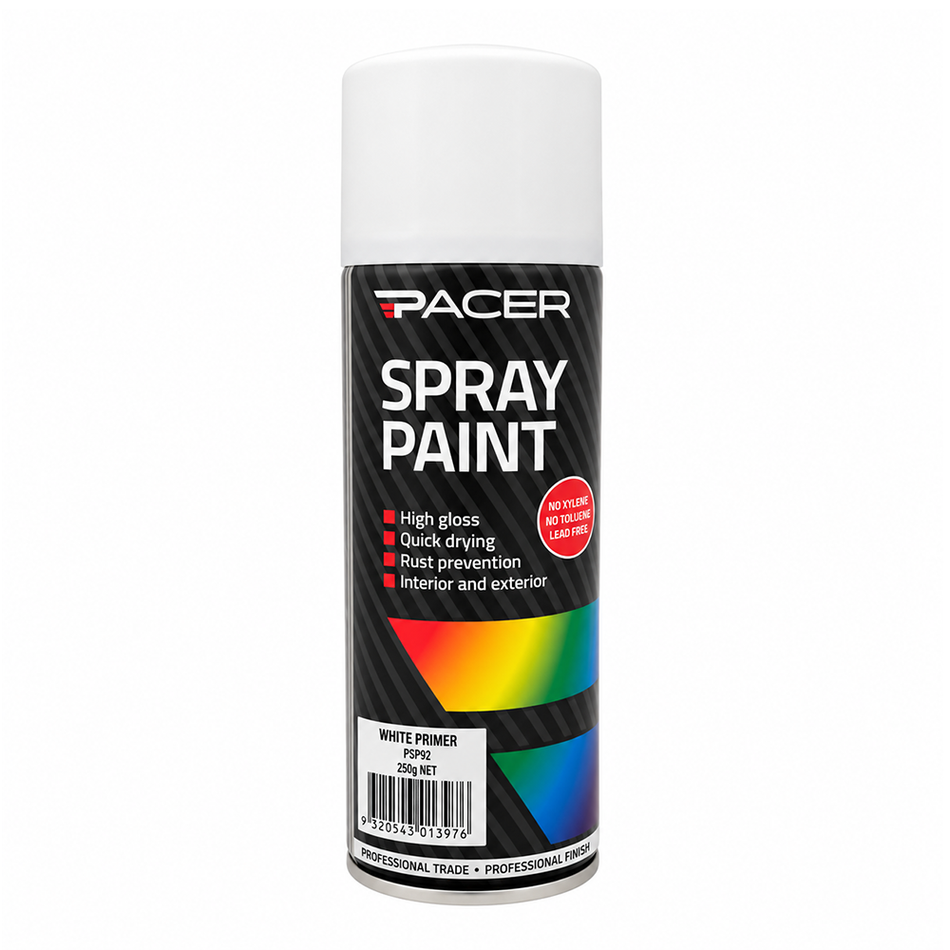 PACER White Enamel Primer Spray Paint 250g 3 Pack