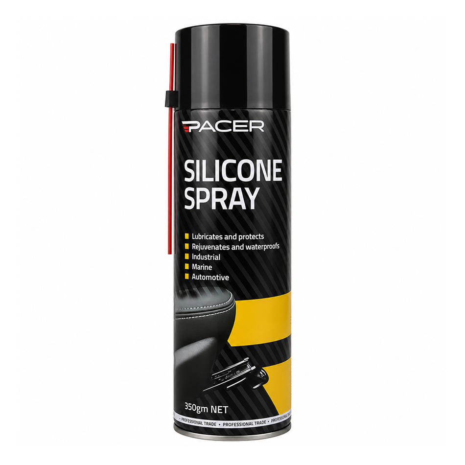 PACER Silicone Spray 350gm Lubricant Protective Coating
