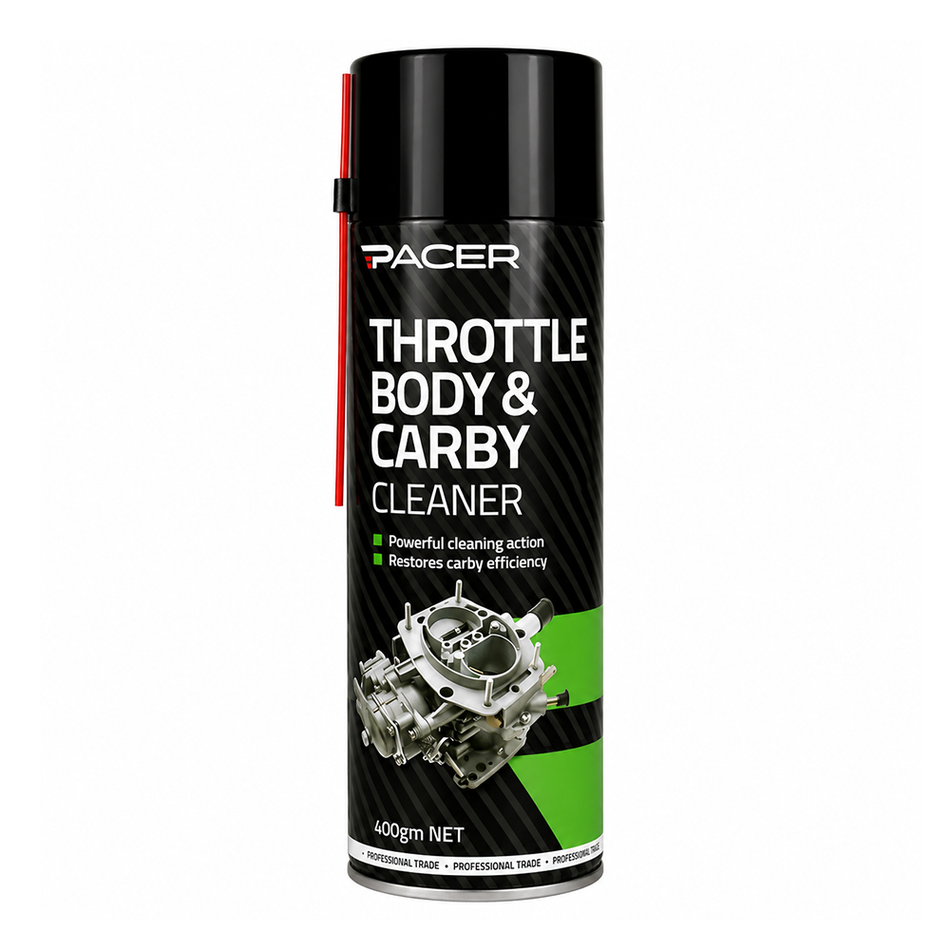 PACER Throttle Body & Carby Cleaner 400gm Fuel System Spray Degreaser