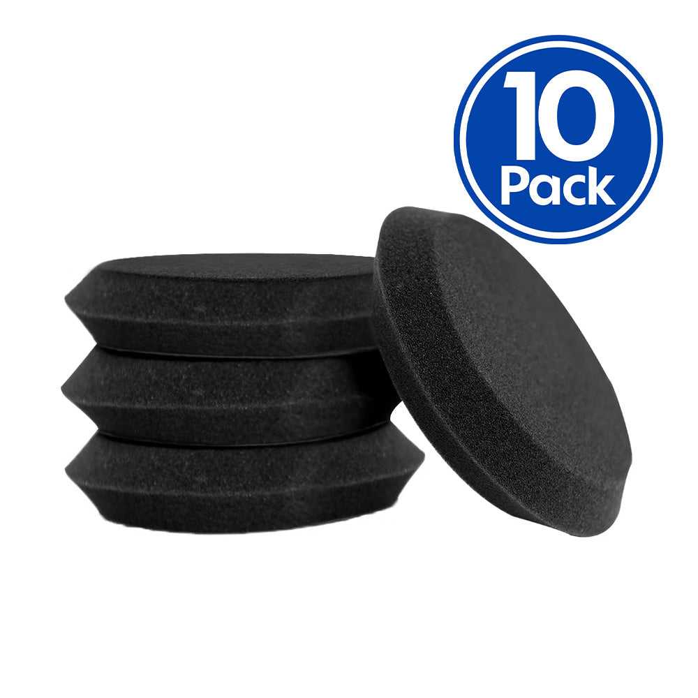 PUREWAX Black Foam Applicator Pad 4.5" x 10 pack Super Soft
