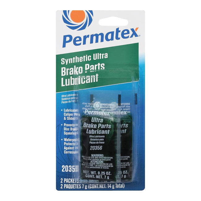 PERMATEX Synthetic Lubricant Ultra Disc Brake Caliper Lube 2 x 7g (14g) PX20356