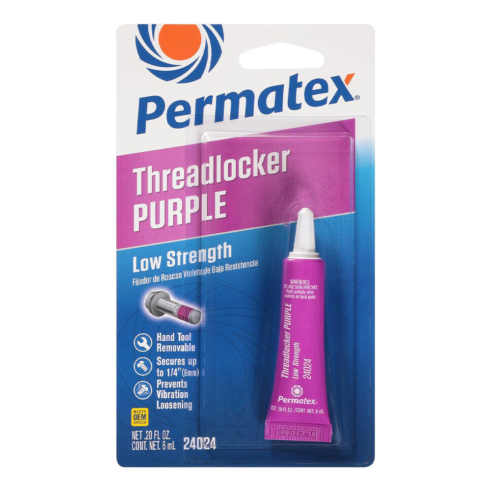 PERMATEX Low Strength Thread Locker Purple 6ml PX24024