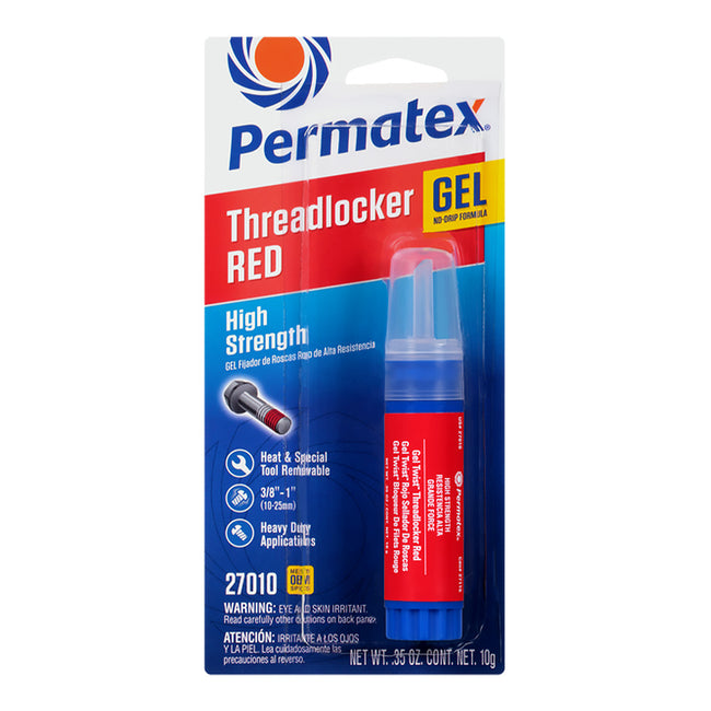 PERMATEX High Strength Thread Locker Red 10g Gel PX27010