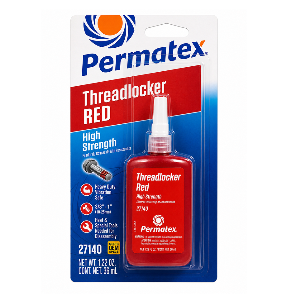PERMATEX 27140 Red High Strength Threadlocker 36ml