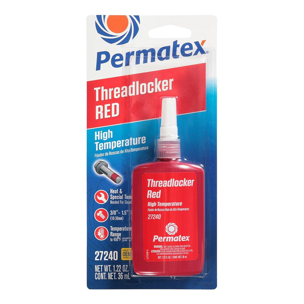 PERMATEX High Temperature Thread Locker Red 36ml PX27240