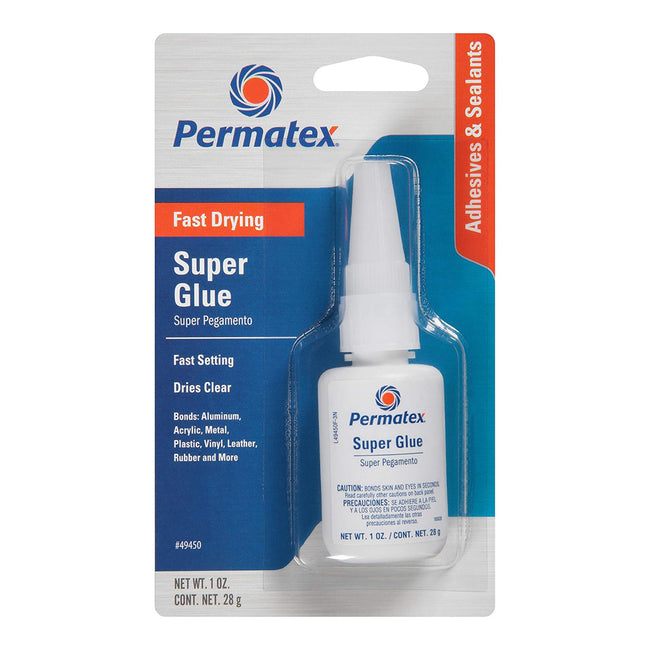 PERMATEX Super Glue 28g Tube Fast Drying Clear PX49450