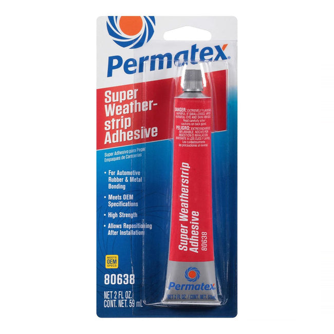 PERMATEX Super Weather Strip Adhesive Tube 59ml Yellow PX80638