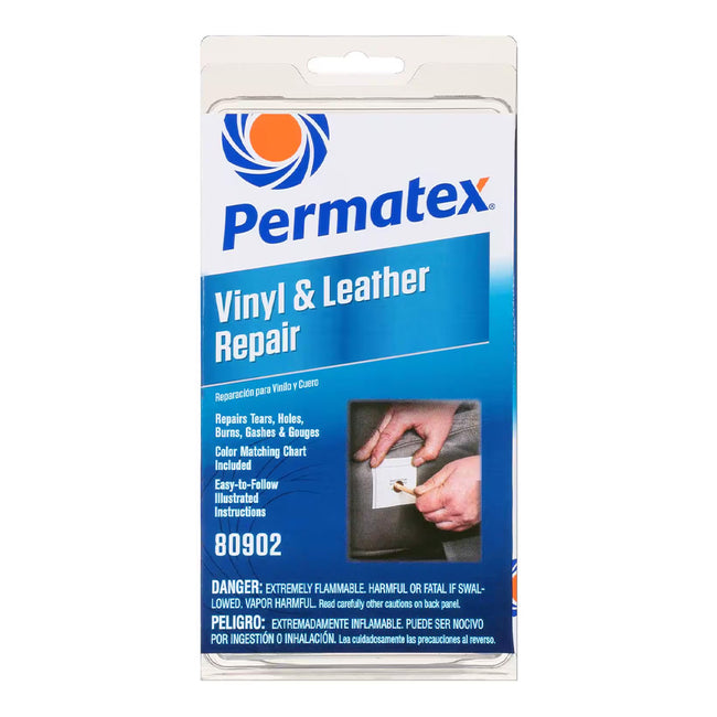 PERMATEX Vinyl & Leather Repair Kit DIY Fix Upholstery PX80902