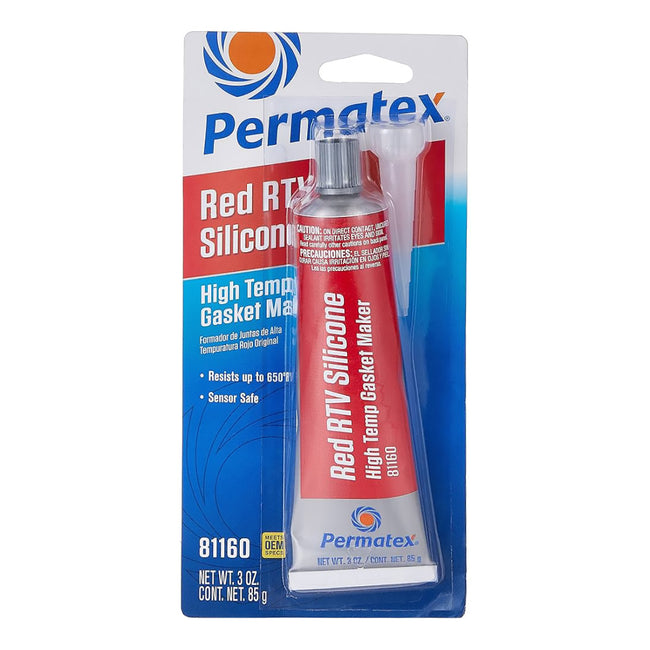 PERMATEX High Temp Red RTV Silicone Gasket Maker 85g Tube PX81160