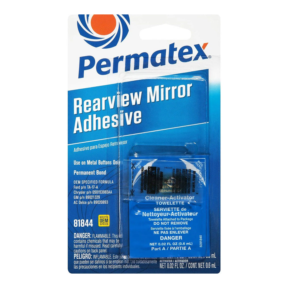 PERMATEX Professional Strength Rearview Mirror Adhesive Kit PX81844