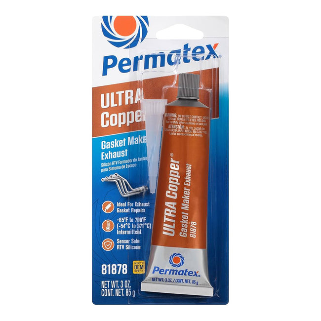 PERMATEX Ultra Copper Maximum Temperature RTV Silicone Gasket Maker 85g PX81878