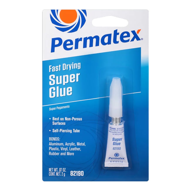 PERMATEX Fast Drying Super Glue 2g Tube PX82190