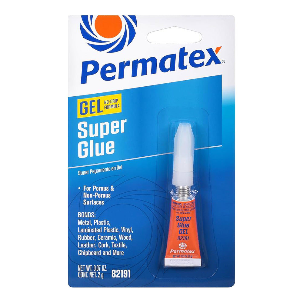 PERMATEX No Non Drip Super Glue Gel 2g Tube PX82191