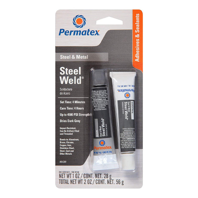 PERMATEX Steel Weld Epoxy Adhesive Filler Tube 2 x 28g PX84209