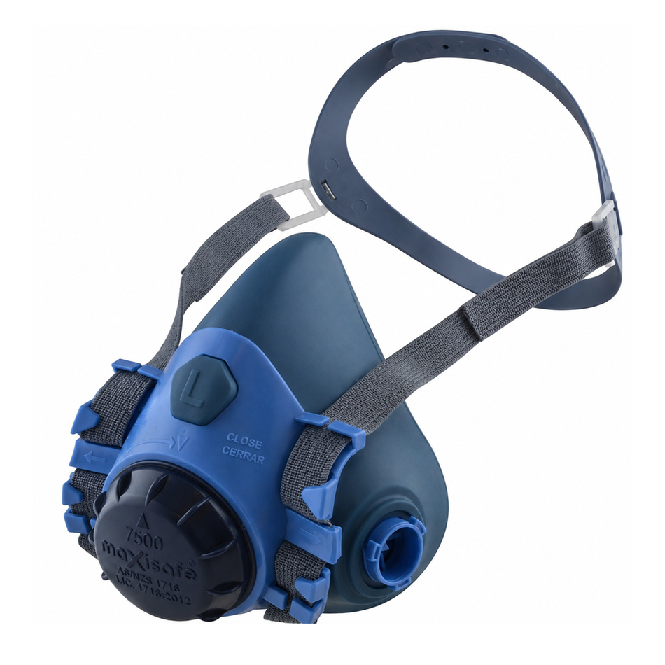 MAXISAFE MaxiGuard R7500 General Purpose Silicone Half Face Respirator Kit Large