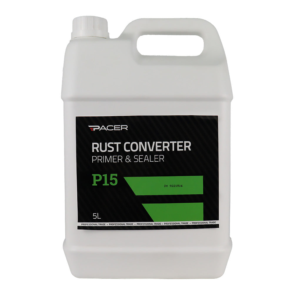 PACER P15 Rust Converter Primer & Sealer 5L Rust Neutraliser Primer