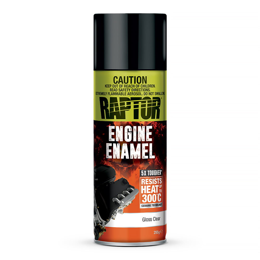 UPOL Raptor High Temp Engine Enamel Spray Paint Aerosol 295g Gloss Cl