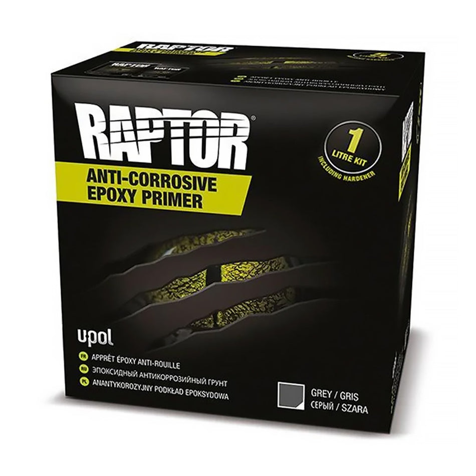 U-POL Raptor Bedliner Anti Corrosive Epoxy Primer Grey 2:1 4.5L Kit